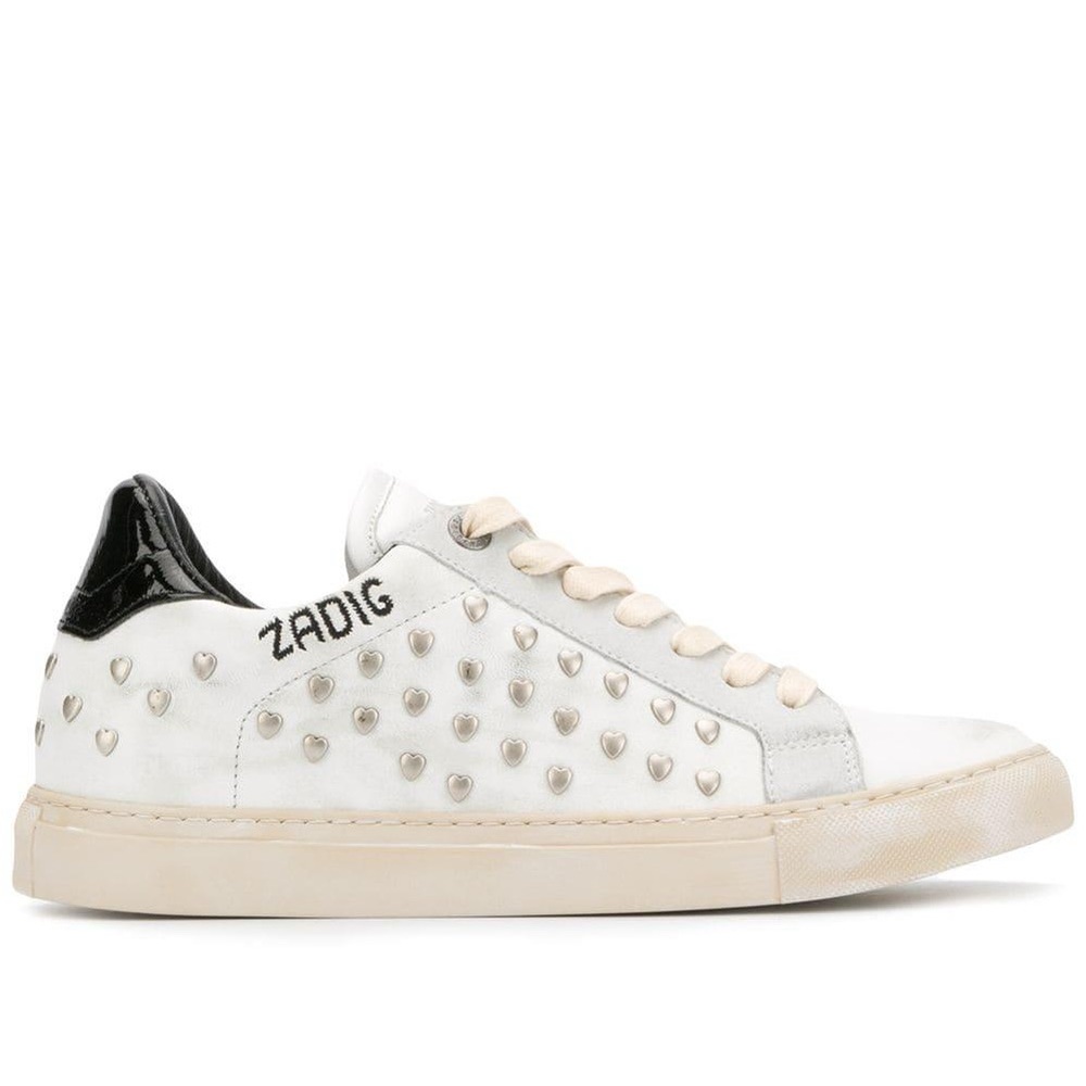 Zadig & Voltaire Heart Studded Sneakers